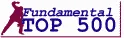 Fundamental Top 500 logo: Billy Sunday preaching from the pulpit